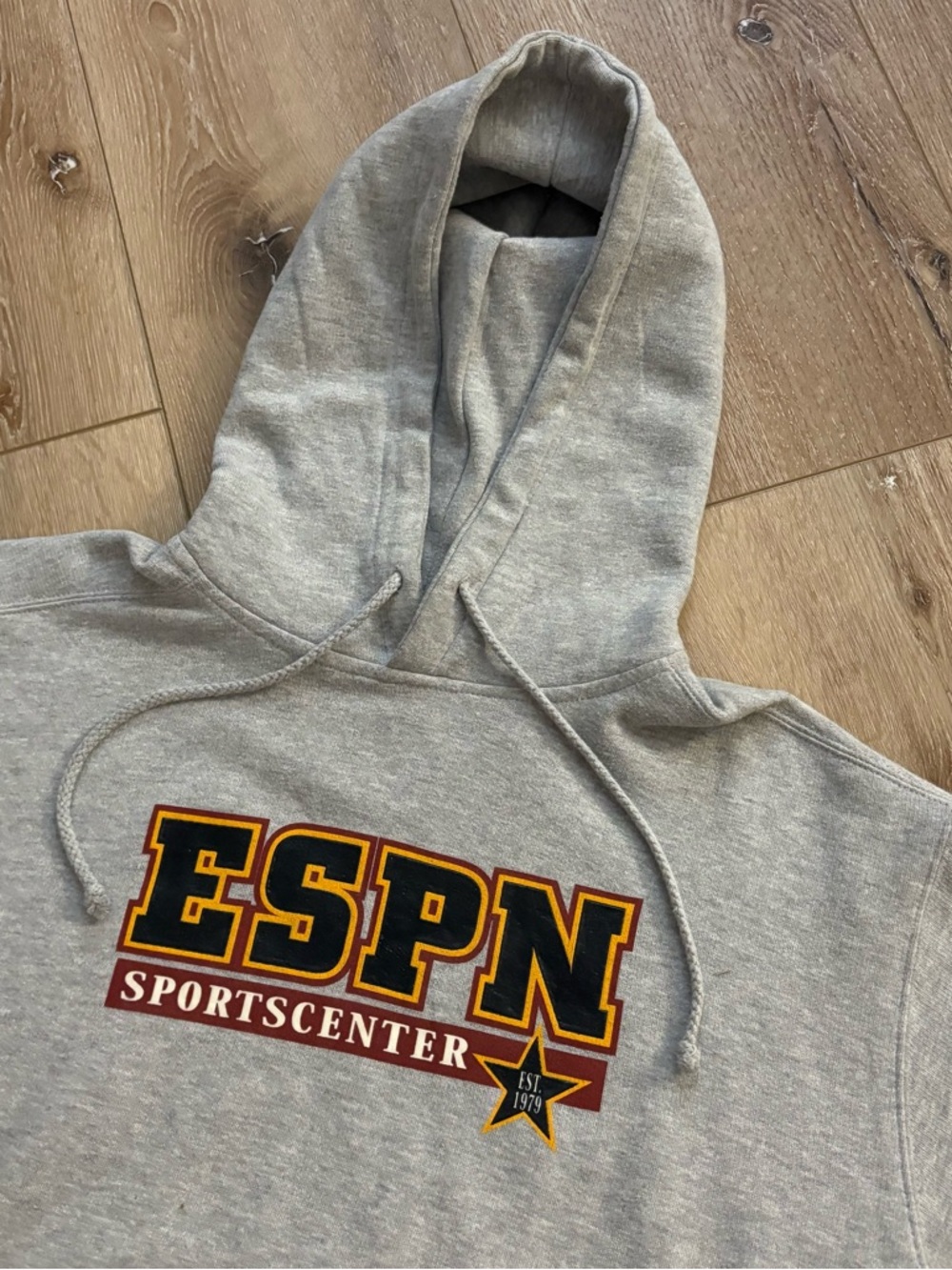 ESPN SportsCenter Gray Logo Hoodie Men’s Sz M